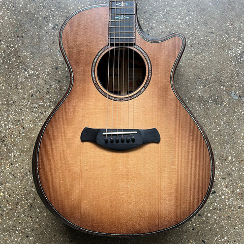 2022 Taylor Builder's Edition 912ce WHB Specs - Wild Honey Burst