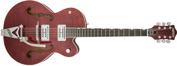 Gretsch G6120SH-2T Brian Setzer Signature 2-Tone Hot Rod Hollow Body Bigsby 2-Tone Roman Red Specs