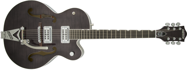 Gretsch G6120SH-2T Brian Setzer Signature 2-Tone Hot Rod Hollow Body Bigsby 2-Tone Tuxedo Black Specs