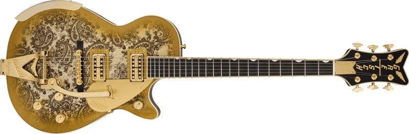 Gretsch G6134TG Limited Edition Paisley Penguin with String-Thru Bigsby Ebony Fingerboard Gold Paisley Specifications