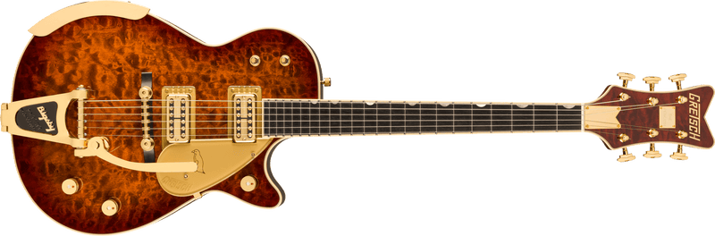 Gretsch G6134TGQM-59 Limited Edition Quilt Classic Penguin with Bigsby Ebony Fingerboard Forge Glow Specifications