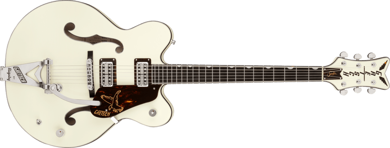 Gretsch G6636T-RF Richard Fortus Signature Falcon Center Block with String-Thru Bigsby Ebony Fingerboard Vintage White Specifications