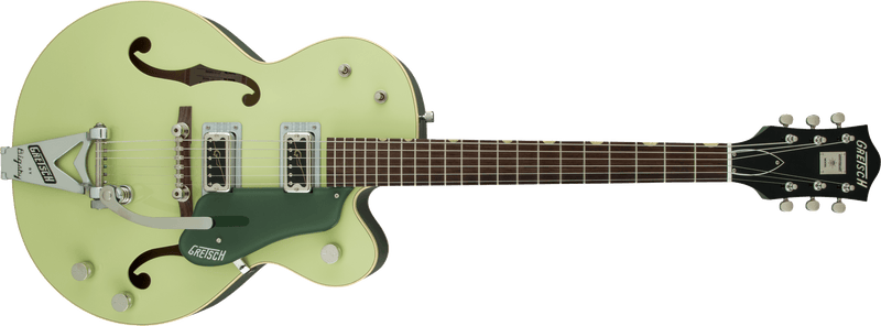 Gretsch G6118T-60 Vintage Select Edition '60 Anniversary Hollow Body with Bigsby TV Jones 2-Tone Smoke Green Specifications