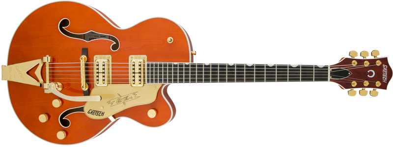 Gretsch G6120T Players Edition Nashville with String-Thru Bigsby Filter'Tron Pickups Orange Stain Specifications