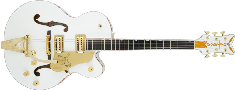 Gretsch G6136T-WHT Players Edition Falcon with String-Thru Bigsby Filter'Tron Pickups White Specifications