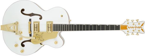 Gretsch G6136T Players Edition Falcon Hollow Body String-Thru Bigsby White Specs