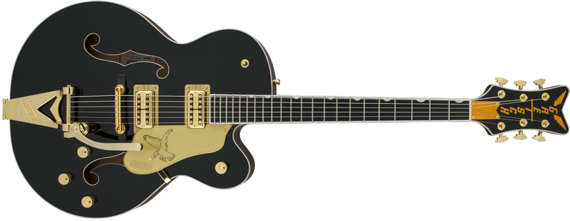 Gretsch G6136T-BLK Players Edition Falcon with String-Thru Bigsby Filter'Tron Pickups Black Specifications