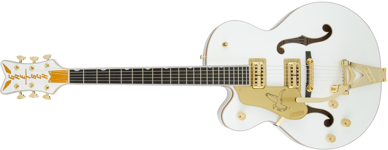 Gretsch G6136TLH-WHT Players Edition Falcon with Bigsby Left-Handed Filter'Tron Pickups White Specifications