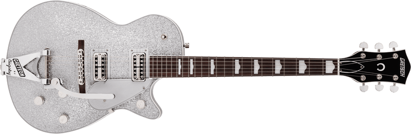 Gretsch G6129T-89 Vintage Select '89 Sparkle Jet with Bigsby Rosewood Fingerboard Silver Sparkle Specifications