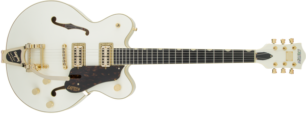 Gretsch G6609TG Players Edition Broadkaster Center Block Double-Cut Gold Hardware Vintage White Specs