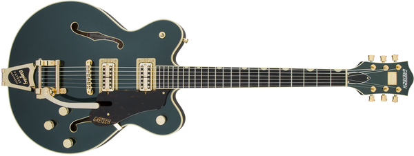 Gretsch G6609TG Players Edition Broadkaster Center Block Double-Cut Gold Hardware Cadillac Green Specs