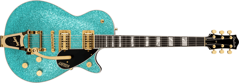 Gretsch G6229TG Limited Edition Players Edition Sparkle Jet BT with Bigsby and Gold Hardware Ebony Fingerboard Ocean Turquoise Sparkle Specifications
