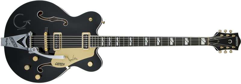 Gretsch G6120TB-DE Duane Eddy 6-String Bass Ebony Fingerboard Black Pearl Specifications