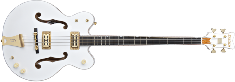 Gretsch G6136LSB White Falcon Bass 34" Scale Ebony Fingerboard White Specifications
