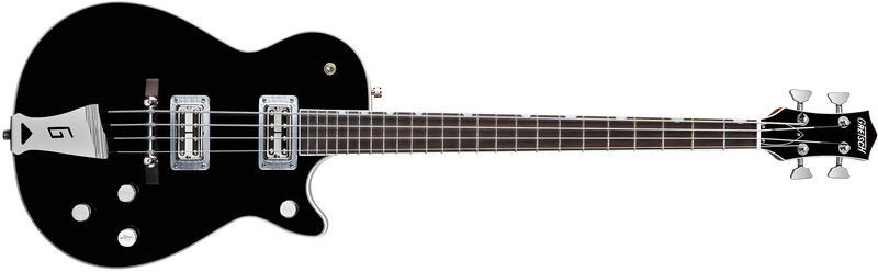 Gretsch G6128B Thunder Jet Bass 30.3" Scale Ebony Fingerboard Black Specifications