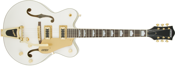 Gretsch G5422TG Electromatic Hollow Body Double-Cut Bigsby Gold Hardware Snow Crest White Specs