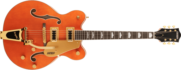 Gretsch G5422TG Electromatic Classic Hollow Body Double-Cut Bigsby Gold Hardware Orange Stain Specs