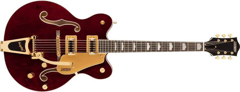 Gretsch G5422TG Electromatic Classic Hollow Body Double-Cut with Bigsby and Gold Hardware Laurel Fingerboard Walnut Stain Specifications