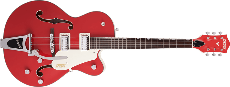 Gretsch G5410T Limited Edition Electromatic Tri-Five Hollow Body Single-Cut with Bigsby Rosewood Fingerboard Two-Tone Fiesta Red/Vintage White Specifications