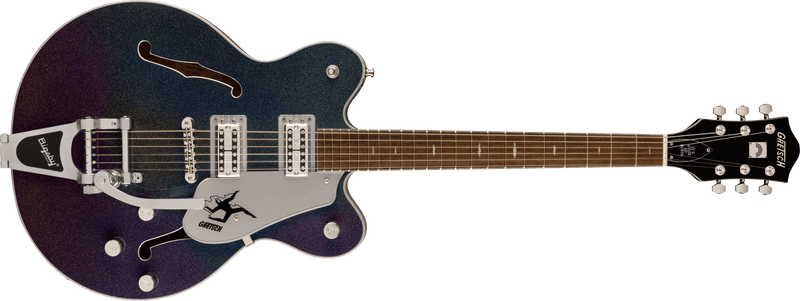 Gretsch Electromatic John Gourley Broadkaster Center Block Laurel Fingerboard Iridescent Black Specifications