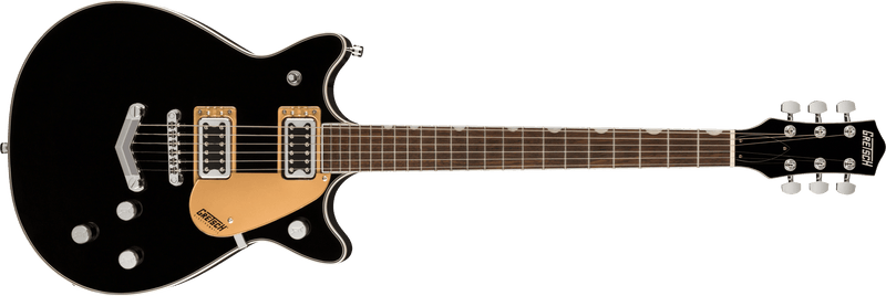 Gretsch G5222 Electromatic Double Jet BT with V-Stoptail Laurel Fingerboard Black Specifications