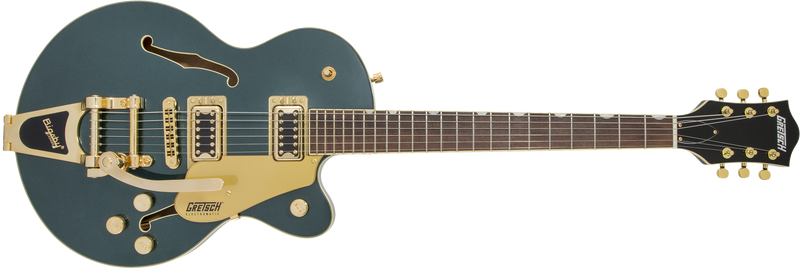 Gretsch G5655TG Electromatic Center Block Jr. Single-Cut with Bigsby and Gold Hardware Laurel Fingerboard Cadillac Green Specifications