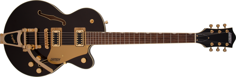 Gretsch G5655TG Electromatic Center Block Jr. Single-Cut with Bigsby and Gold Hardware Laurel Fingerboard Black Gold Specifications