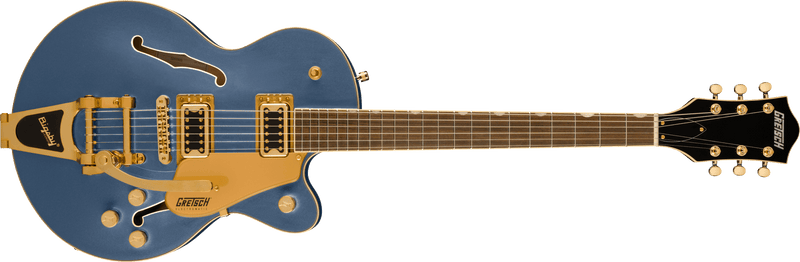 Gretsch G5655TG Electromatic Center Block Jr. Single-Cut with Bigsby and Gold Hardware Laurel Fingerboard Cerulean Smoke Specifications