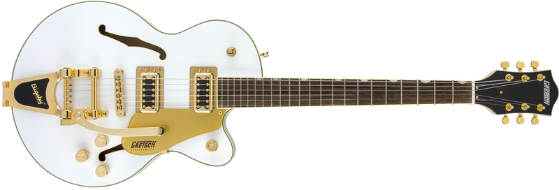 Gretsch G5655TG Limited Edition Electromatic Center Block Jr. Single-Cut with Bigsby and Gold Hardware Laurel Fingerboard Snow Crest White Specifications