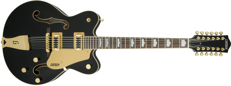 Gretsch G5422G-12 Electromatic Hollow Body Double-Cut 12-String with Gold Hardware Black Specifications