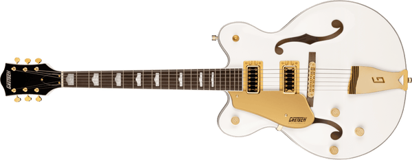 Gretsch G5422GLH Electromatic Classic Hollow Body Double-Cut Gold Hardware Left-Handed Snow Crest White Specs