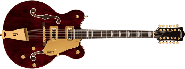 Gretsch G5422G-12 Electromatic Classic Hollow Body Double-Cut 12-String Gold Hardware Walnut Stain Specs