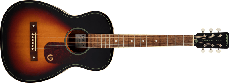 Gretsch Jim Dandy Parlor LTD Solid Top Walnut Fingerboard Heritage Burst Specifications