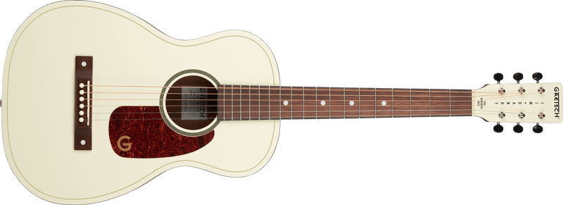 Gretsch Jim Dandy Parlor LTD Walnut Fingerboard Tortoise Pickguard Vintage White Specifications