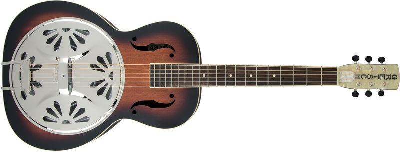 Gretsch G9220 Bobtail Round-Neck A.E. Mahogany Body Spider Cone Resonator Guitar Fishman Nashville Resonator Pickup 2-Color Sunburst Specifications