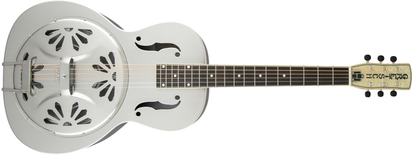 Gretsch G9221 Bobtail Round-Neck Acoustic-Electric Steel Body Resonator Weathered "Pump House Roof" Specs