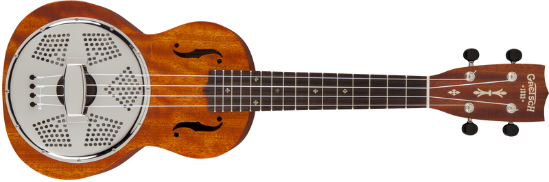 Gretsch G9112 Resonator-Ukulele with Gig Bag Biscuit Cone Honey Mahogany Stain Specifications