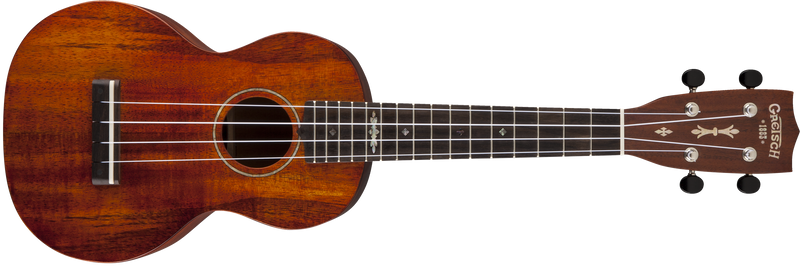 Gretsch G9110-SK Concert Koa Ukulele with Gig Bag Solid Koa Open Pore Semi-Gloss Finish Specifications
