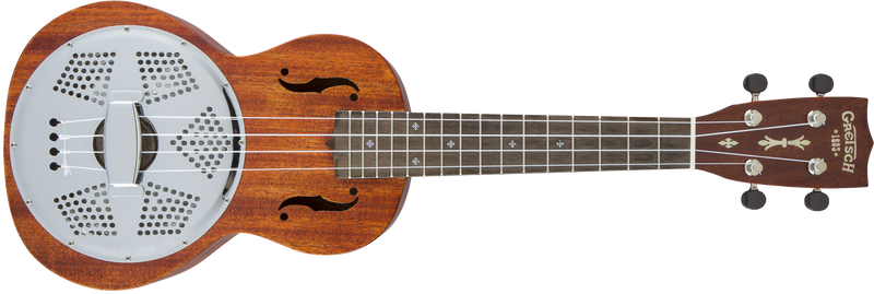 Gretsch G9112 Resonator-Ukulele with Gig Bag Ovangkol Fingerboard Biscuit Cone Honey Mahogany Stain Specifications