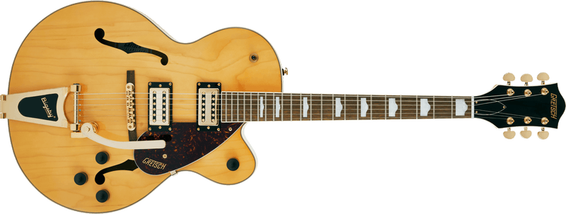Gretsch G2410TG Streamliner Hollow Body Single-Cut with Bigsby and Gold Hardware Laurel Fingerboard Village Amber Specifications