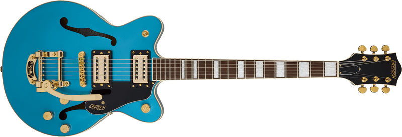 Gretsch G2655TG Streamliner Center Block Jr. Double-Cut with Bigsby LTD Laurel Fingerboard Riviera Blue Specifications