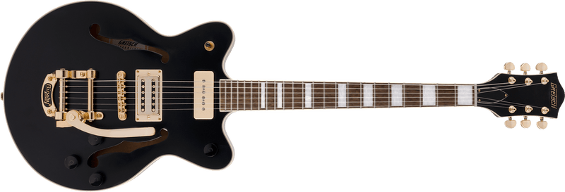 Gretsch G2655TG-P90 Limited Edition Streamliner Center Block Jr. with Bigsby Laurel Fingerboard Matte Black Specifications