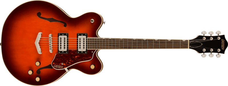 Gretsch G2622 Streamliner Center Block Double-Cut with V-Stoptail Laurel Fingerboard Broad’Tron BT-3S Pickups Fireburst Specifications