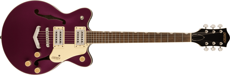 Gretsch G2655 Streamliner Center Block Jr. Double-Cut with V-Stoptail Laurel Fingerboard Burnt Orchid Specifications