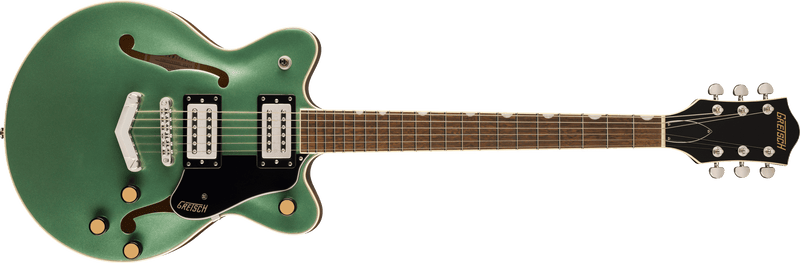 Gretsch G2655 Streamliner Center Block Jr. Double-Cut with V-Stoptail Laurel Fingerboard Steel Olive Specifications