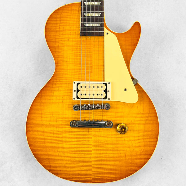 2023 Gibson Custom Shop 1958 Les Paul Reissue Figured Single Pickup VOS Specs - Dirty Lemonburst