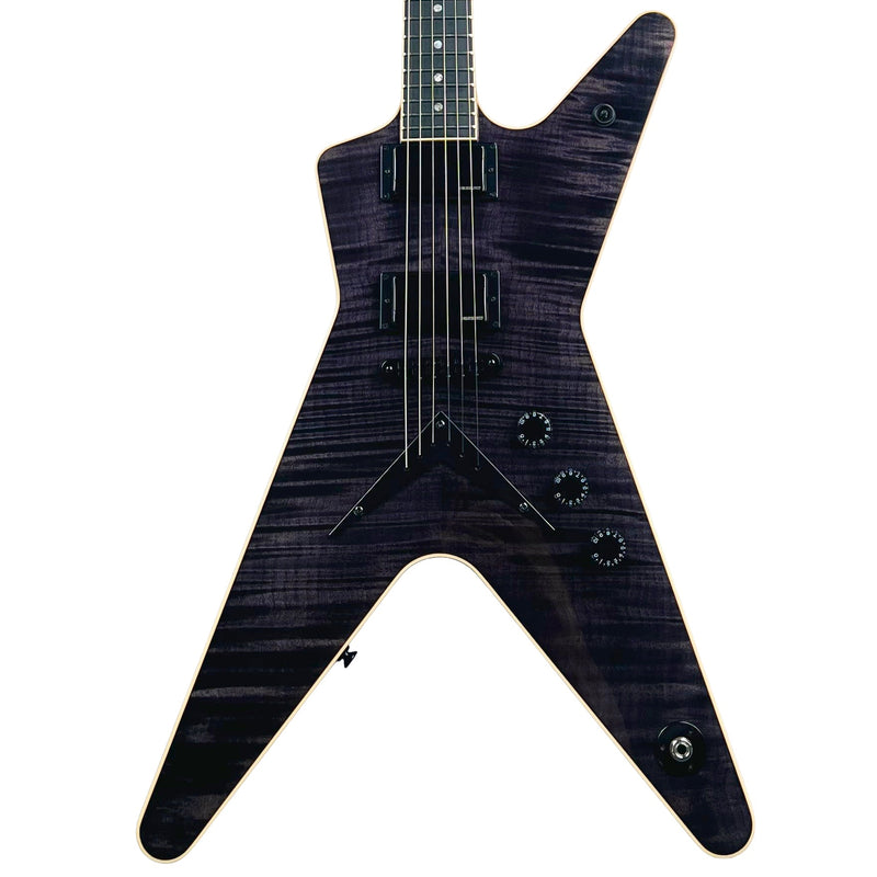 Dean USA Custom Shop ML Flame Top Fishman Fluence Transparent Black Specifications