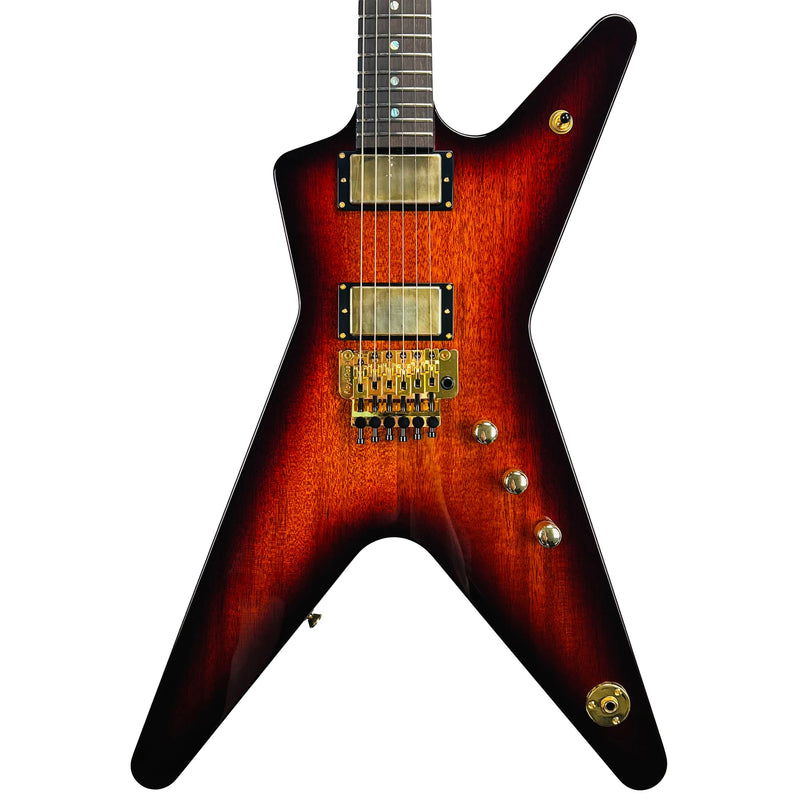 Dean USA Custom Shop ML Mahogany Floyd Rose Gold Hardware - Trans Brazilia - 1