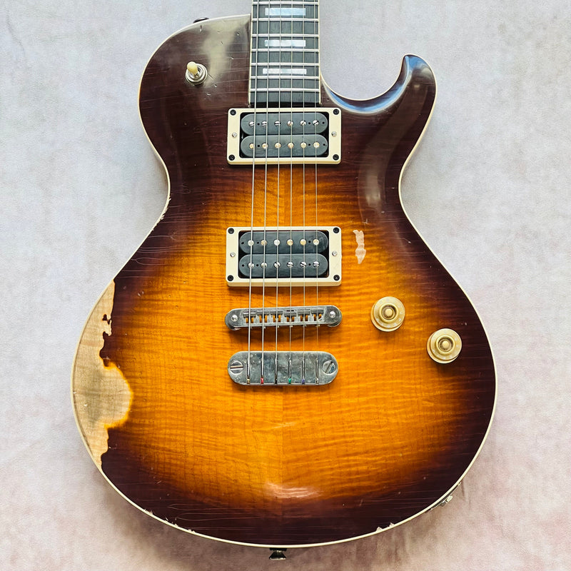 Dean USA Leslie West Signature Tattered N Torn Relic 2021 - Trans Brazilia Burst