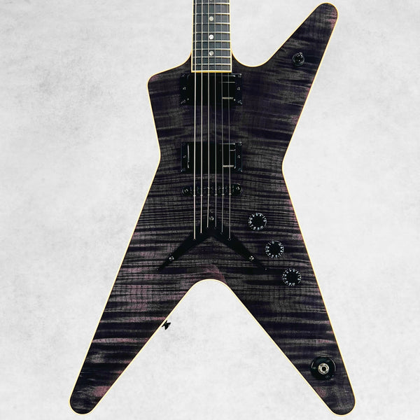 2025 Dean USA ML Flame Top Fishman Fluence Pickups Specs - Transparent Black